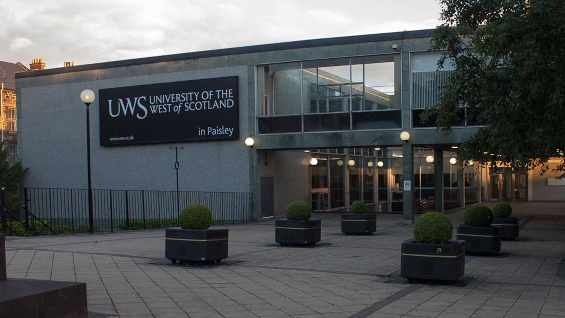 A University of West Scotland campus building